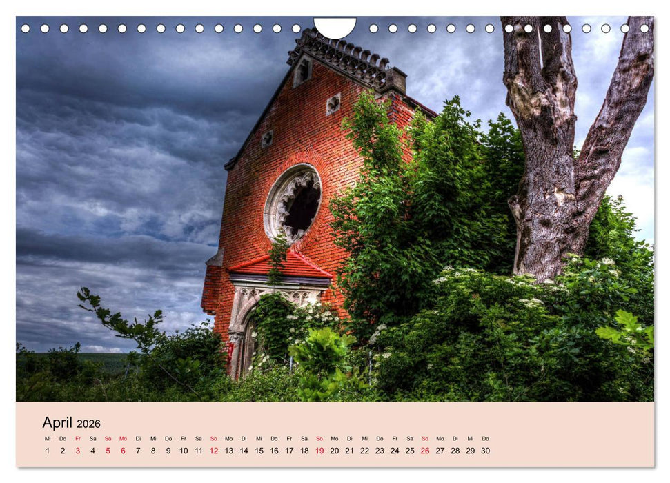 Vergessene Kirchen und Kapellen (CALVENDO Wandkalender 2026)