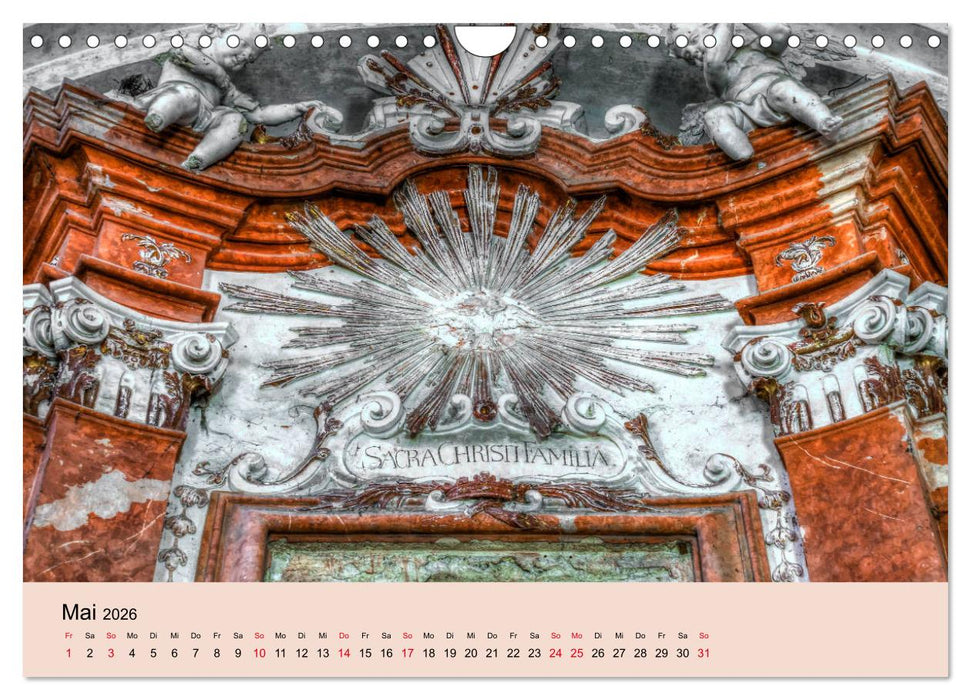 Vergessene Kirchen und Kapellen (CALVENDO Wandkalender 2026)