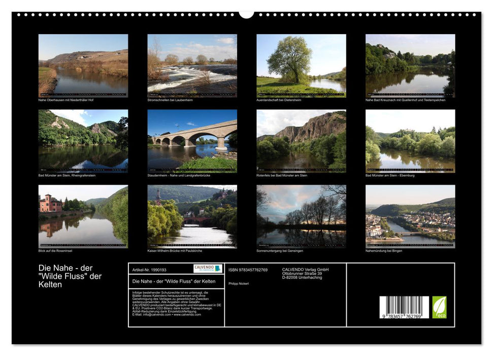 Die Nahe - der "Wilde Fluss" der Kelten (CALVENDO Premium Wandkalender 2026)
