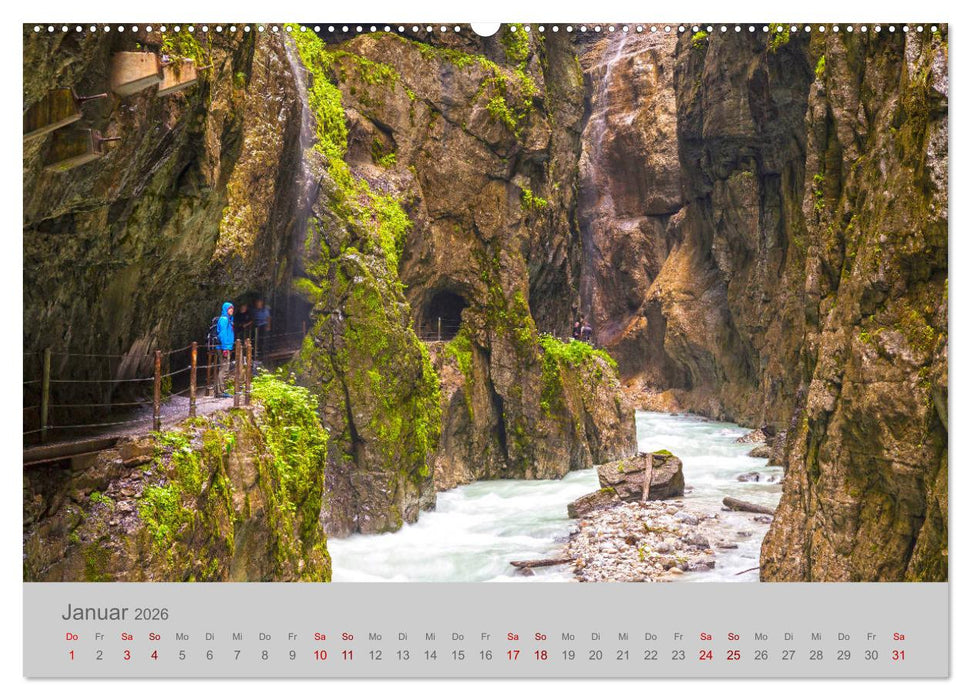 Garmisch-Partenkirchen Werdenfelser Land (CALVENDO Wandkalender 2026)