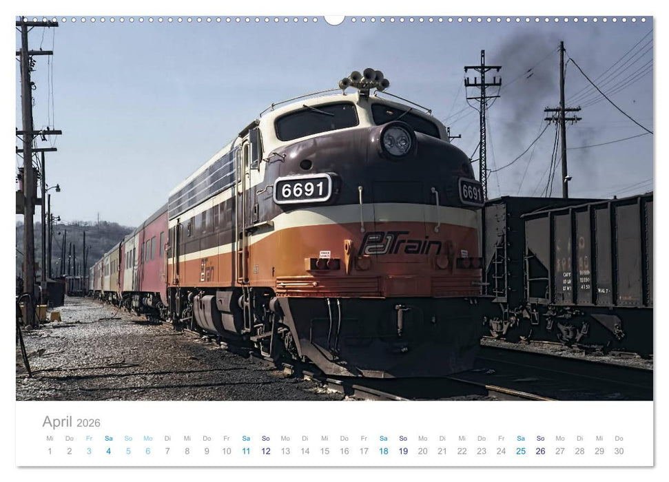 US Diesellokomotiven (CALVENDO Premium Wandkalender 2026)