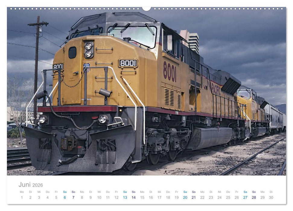 US Diesellokomotiven (CALVENDO Premium Wandkalender 2026)