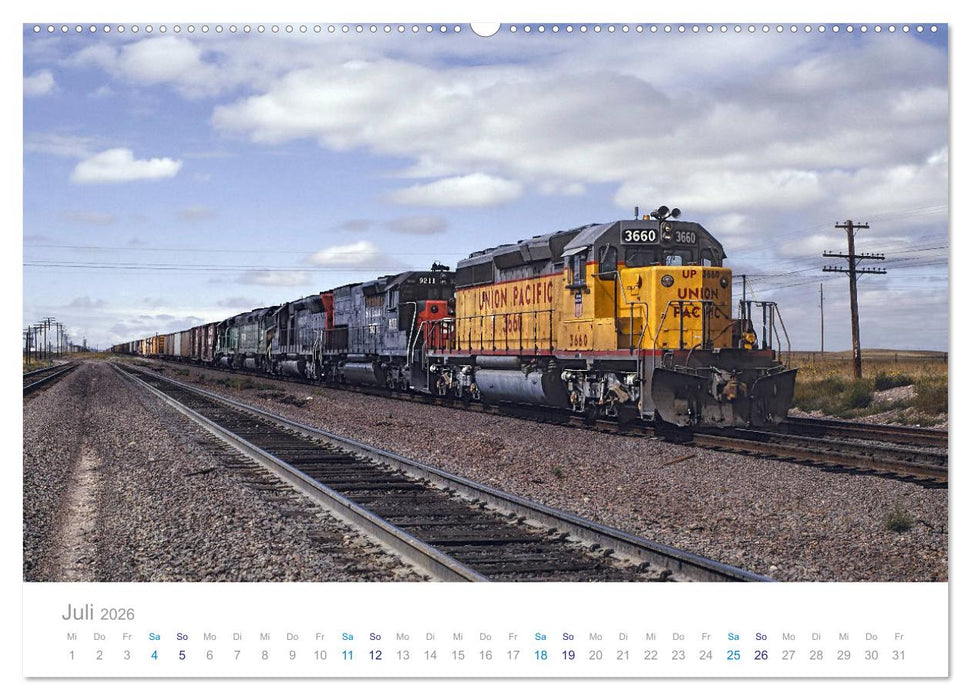 US Diesellokomotiven (CALVENDO Premium Wandkalender 2026)