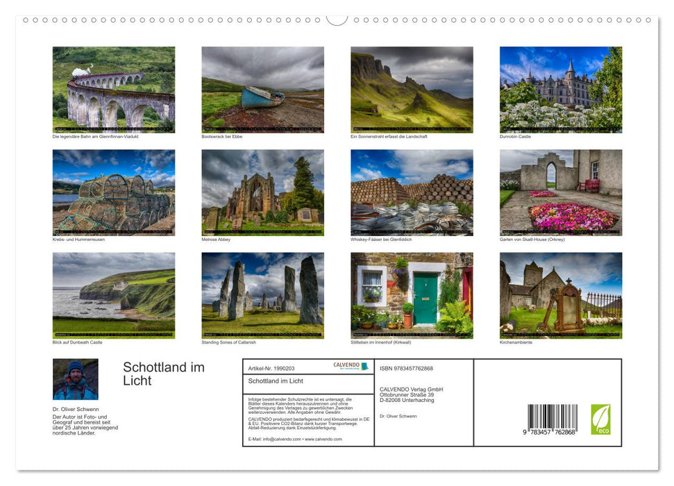 Schottland im Licht (CALVENDO Premium Wandkalender 2026)