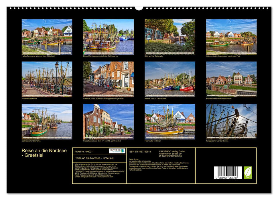 Reise an die Nordsee - Greetsiel (CALVENDO Premium Wandkalender 2026)