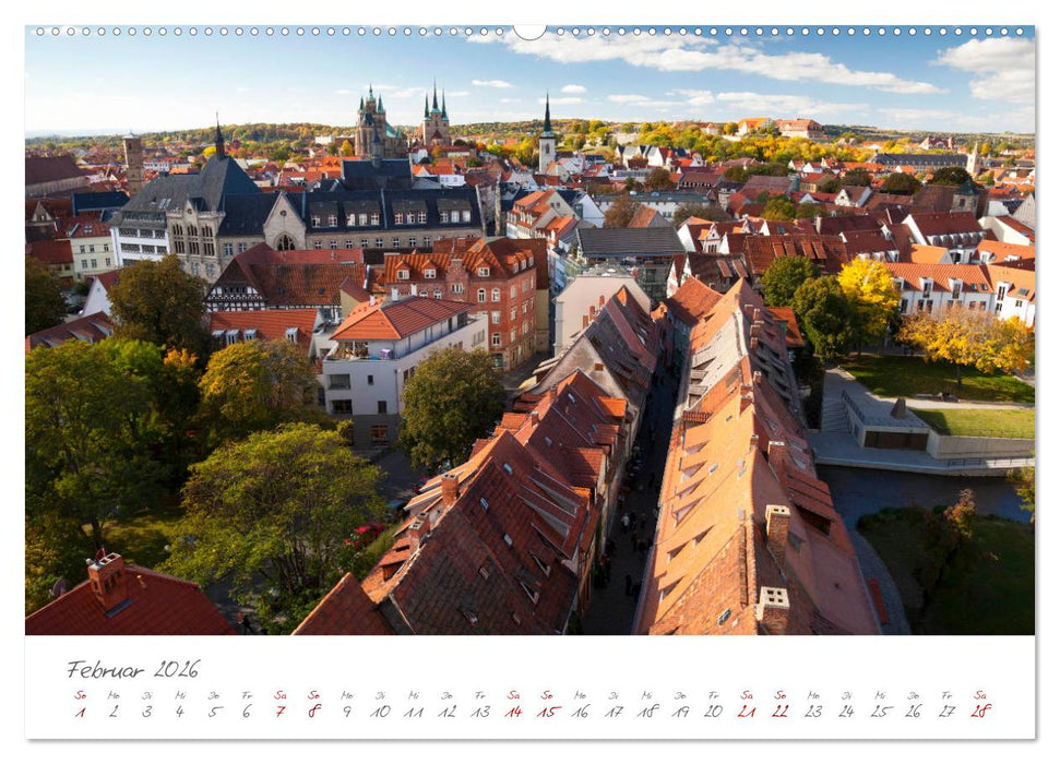 Erfurt - Die Landeshauptstadt mit Geschichte (CALVENDO Wandkalender 2026)