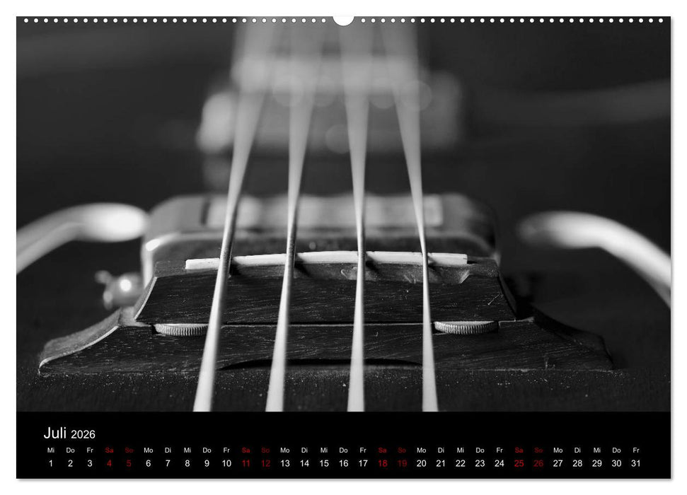Regelwerke - Details alter E-Gitarren (CALVENDO Premium Wandkalender 2026)