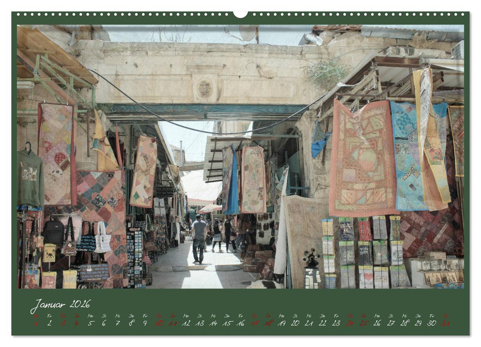 Unterwegs in Jerusalem (CALVENDO Premium Wandkalender 2026)
