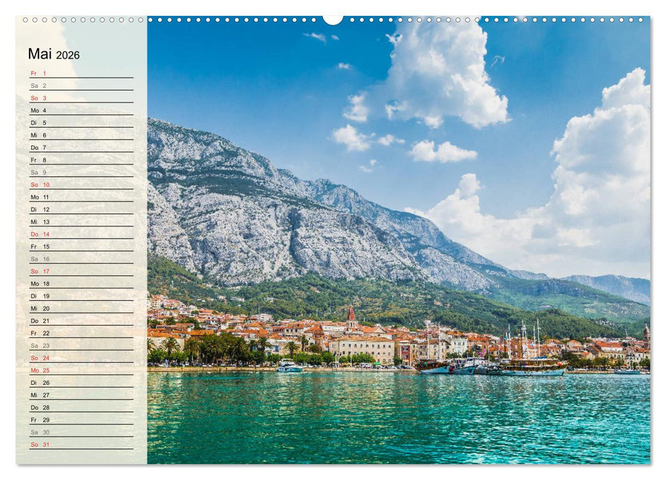 Dalmatien - Sonne, Strand und mehr (CALVENDO Premium Wandkalender 2026)