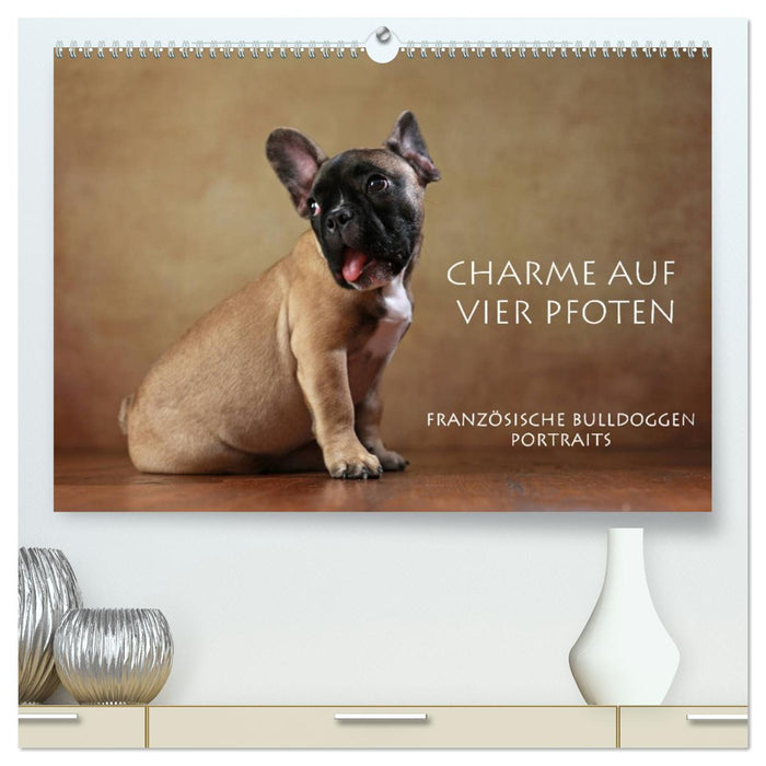 Charme auf vier Pfoten - Französische Bulldoggen Portraits (CALVENDO Premium Wandkalender 2026)