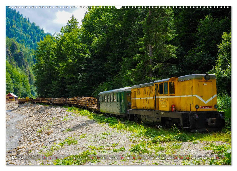 Waldbahnen in Rumänien - Die letzten Mocanitas (CALVENDO Premium Wandkalender 2026)