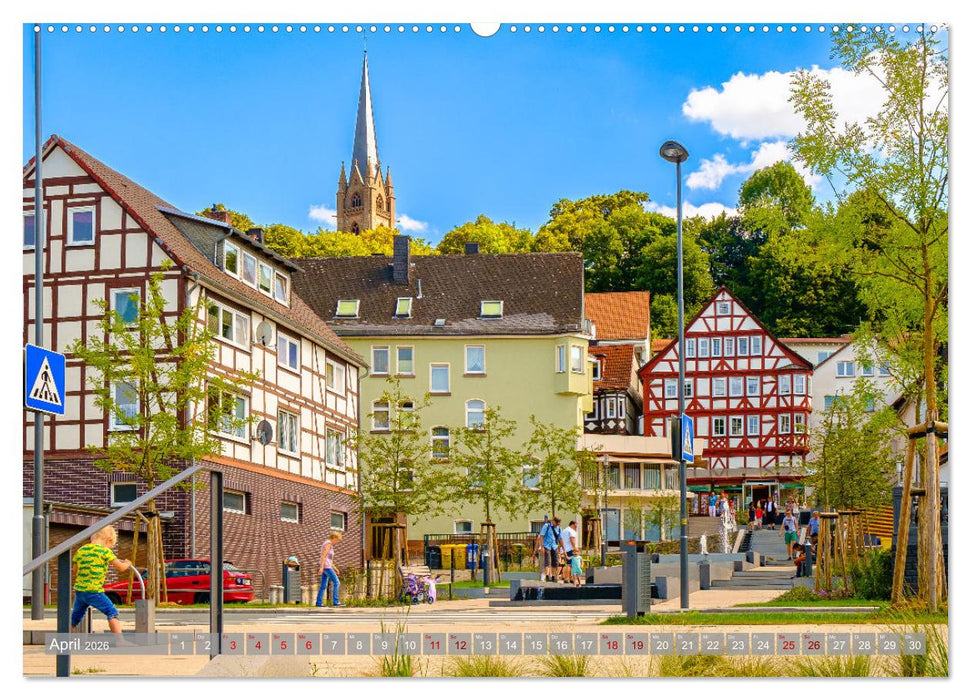 Ein Blick auf Frankenberg an der Eder (CALVENDO Premium Wandkalender 2026)