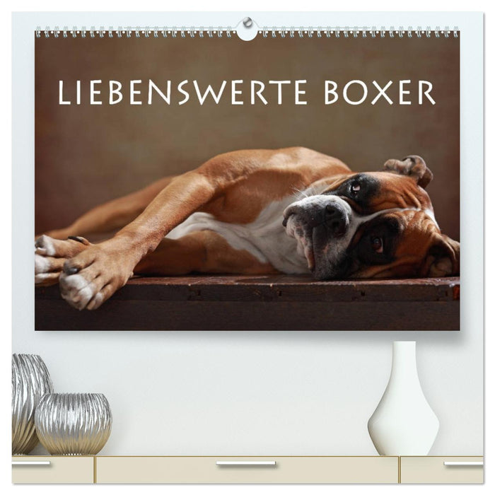 Liebenswerte Boxer (CALVENDO Premium Wandkalender 2026)