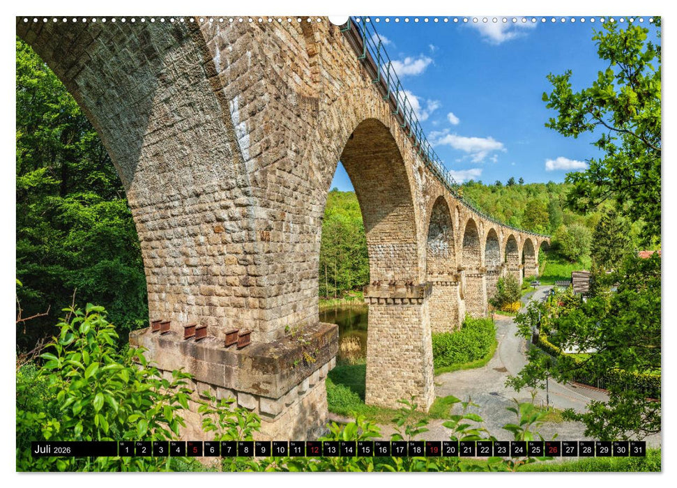 Brücken des Landkreises Sonneberg (CALVENDO Premium Wandkalender 2026)
