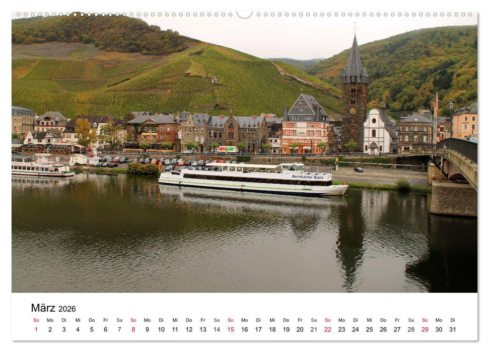 Bernkastel-Kues an der Mosel (CALVENDO Premium Wandkalender 2026)