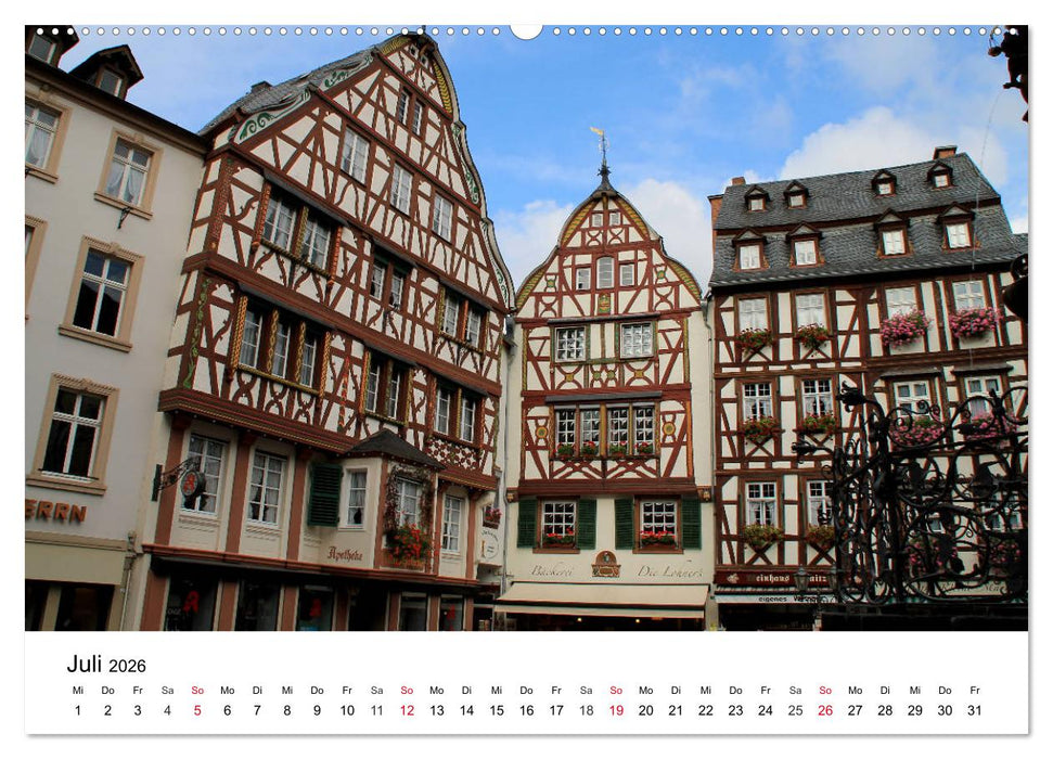 Bernkastel-Kues an der Mosel (CALVENDO Premium Wandkalender 2026)