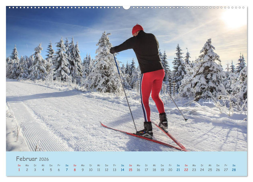 Langlaufen - für Körper und Seele (CALVENDO Premium Wandkalender 2026)