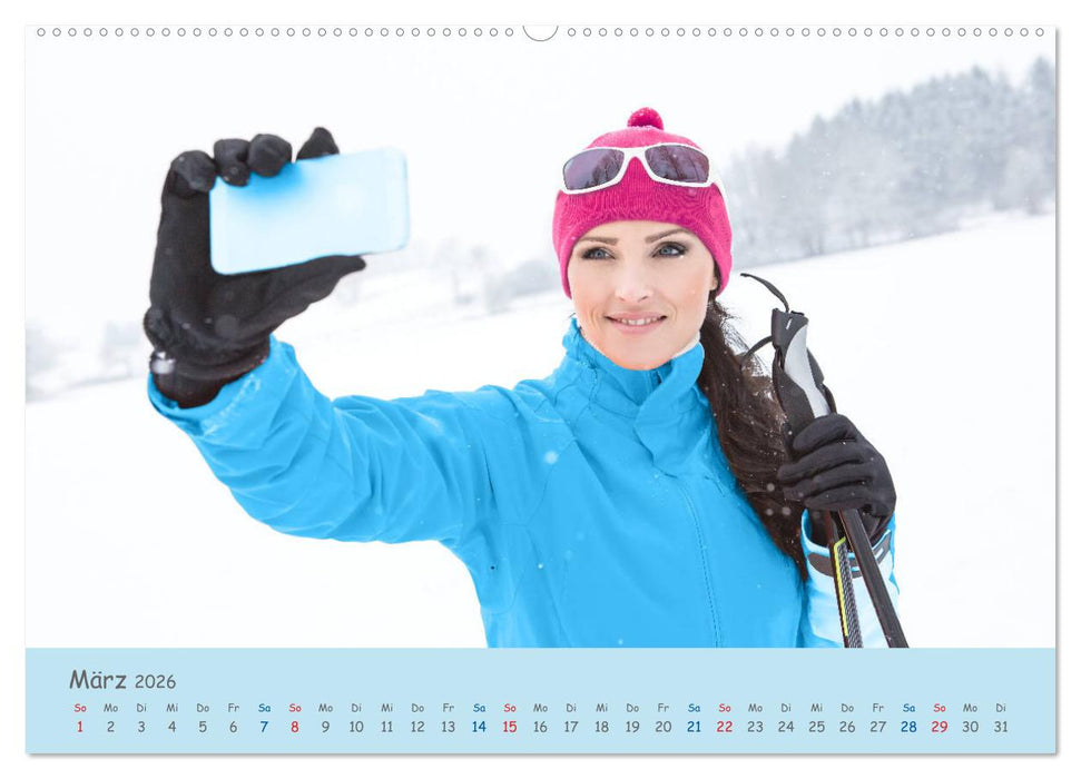 Langlaufen - für Körper und Seele (CALVENDO Premium Wandkalender 2026)