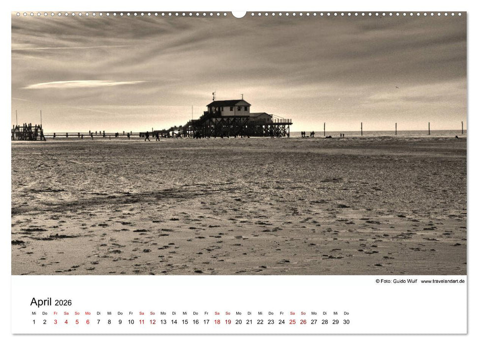 Sankt Peter-Ording. Ein Traum an der Nordsee (CALVENDO Premium Wandkalender 2026)