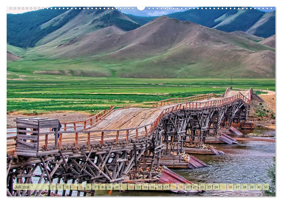 Reise durch Asien - Mongolei (CALVENDO Premium Wandkalender 2026)