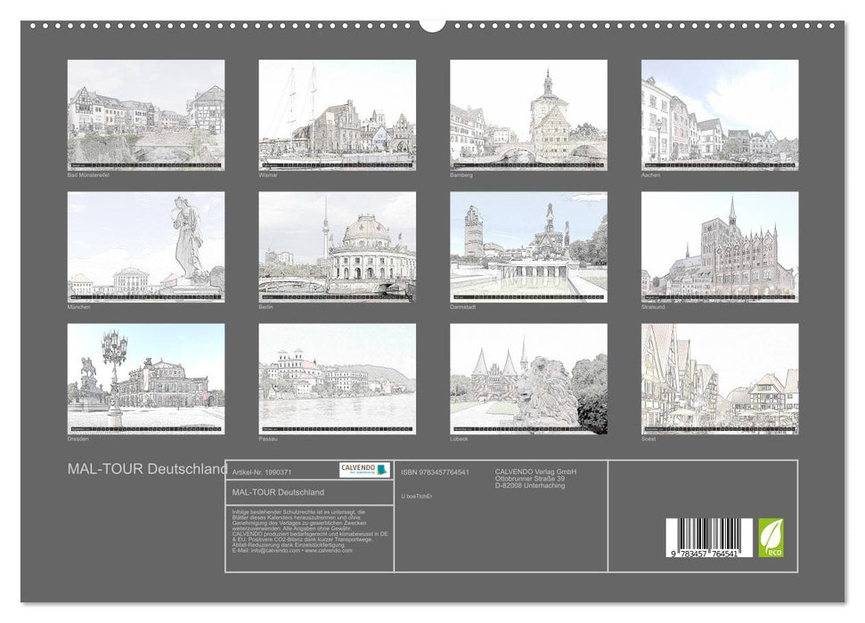 MAL-TOUR Deutschland (CALVENDO Premium Wandkalender 2026)