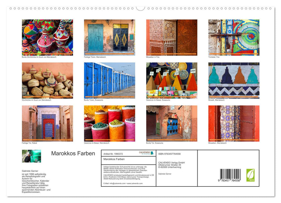 Marokkos Farben (CALVENDO Premium Wandkalender 2026)