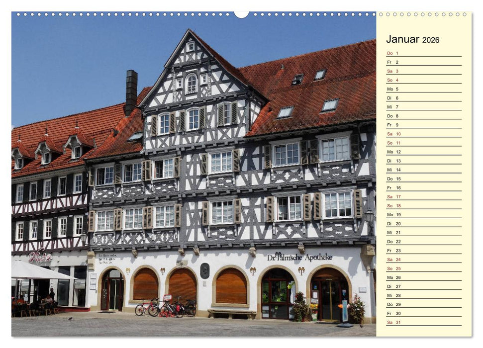 Unterwegs in Schorndorf (CALVENDO Premium Wandkalender 2026)