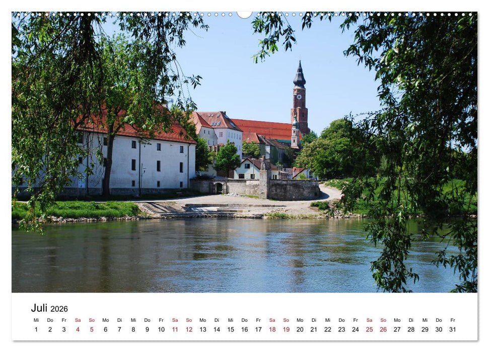 Straubing, liebenswerte Stadt im Gäuboden (CALVENDO Premium Wandkalender 2026)