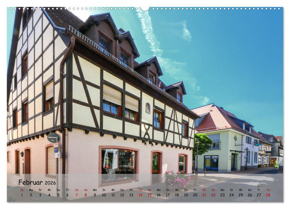 Fachwerkromantik in Hofheim am Taunus (CALVENDO Premium Wandkalender 2026)