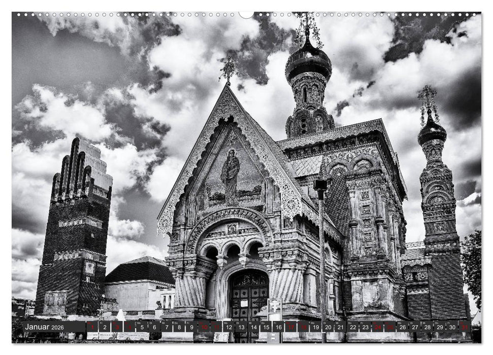 Ein Blick auf Darmstadt (CALVENDO Premium Wandkalender 2026)