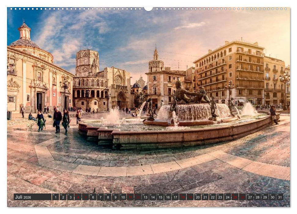 Valencia - Stadt am Turia (CALVENDO Premium Wandkalender 2026)