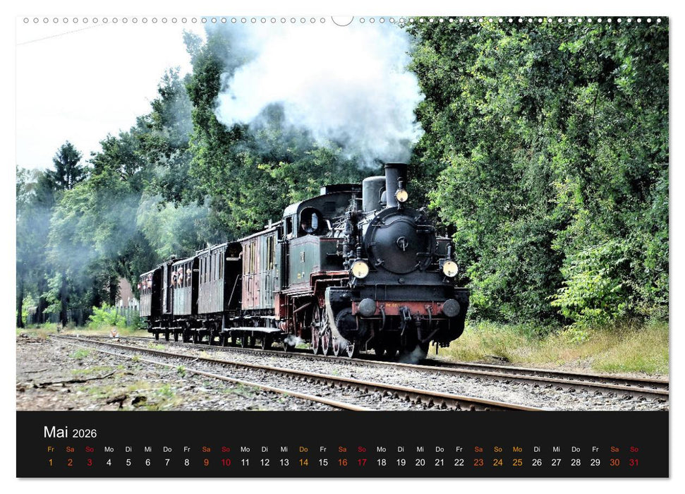 Dampflok-Nostalgie - 2026 schwergewichtige Lokomotiven (CALVENDO Premium Wandkalender 2026)