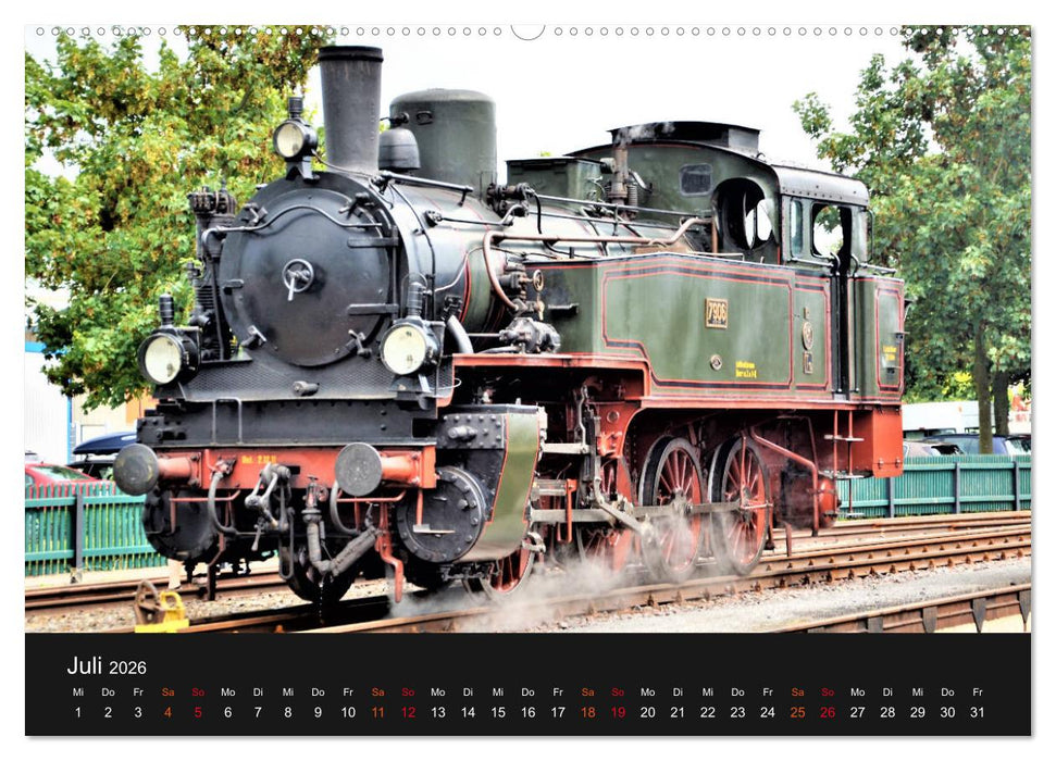 Dampflok-Nostalgie - 2026 schwergewichtige Lokomotiven (CALVENDO Premium Wandkalender 2026)