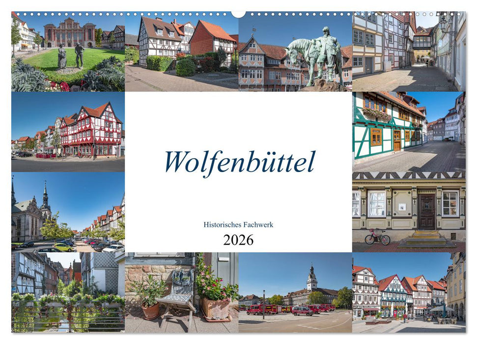 Wolfenbüttel - Historisches Fachwerk (CALVENDO Wandkalender 2026)