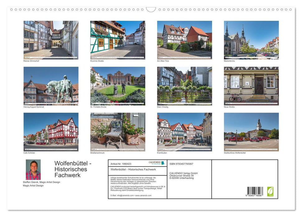 Wolfenbüttel - Historisches Fachwerk (CALVENDO Wandkalender 2026)