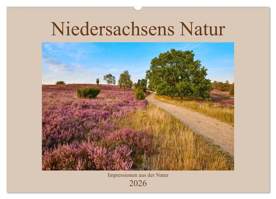 Niedersachsens Natur (CALVENDO Wandkalender 2026)