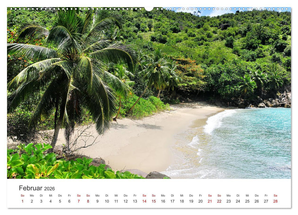 Traumstrände der Seychellen (CALVENDO Premium Wandkalender 2026)