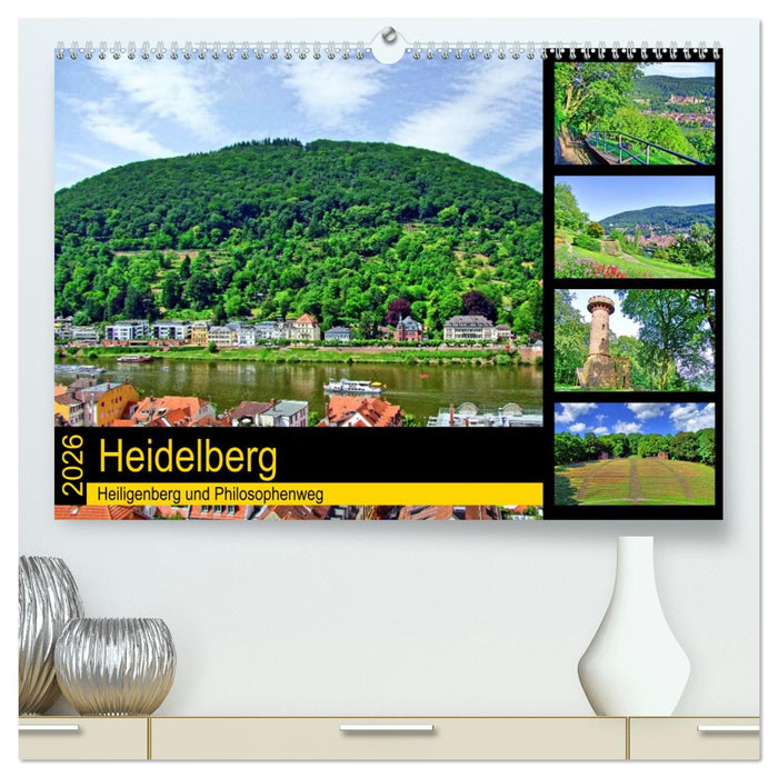 Heidelberg - Heiligenberg und Philosophenweg (CALVENDO Premium Wandkalender 2026)