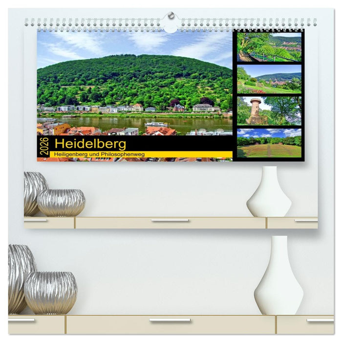 Heidelberg - Heiligenberg und Philosophenweg (CALVENDO Premium Wandkalender 2026)