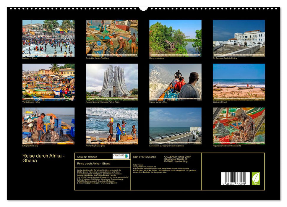 Reise durch Afrika - Ghana (CALVENDO Premium Wandkalender 2026)