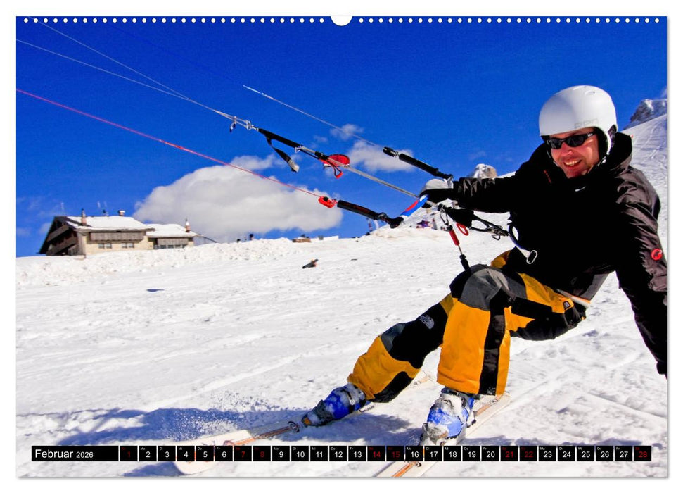 Snowkiting (CALVENDO Premium Wandkalender 2026)