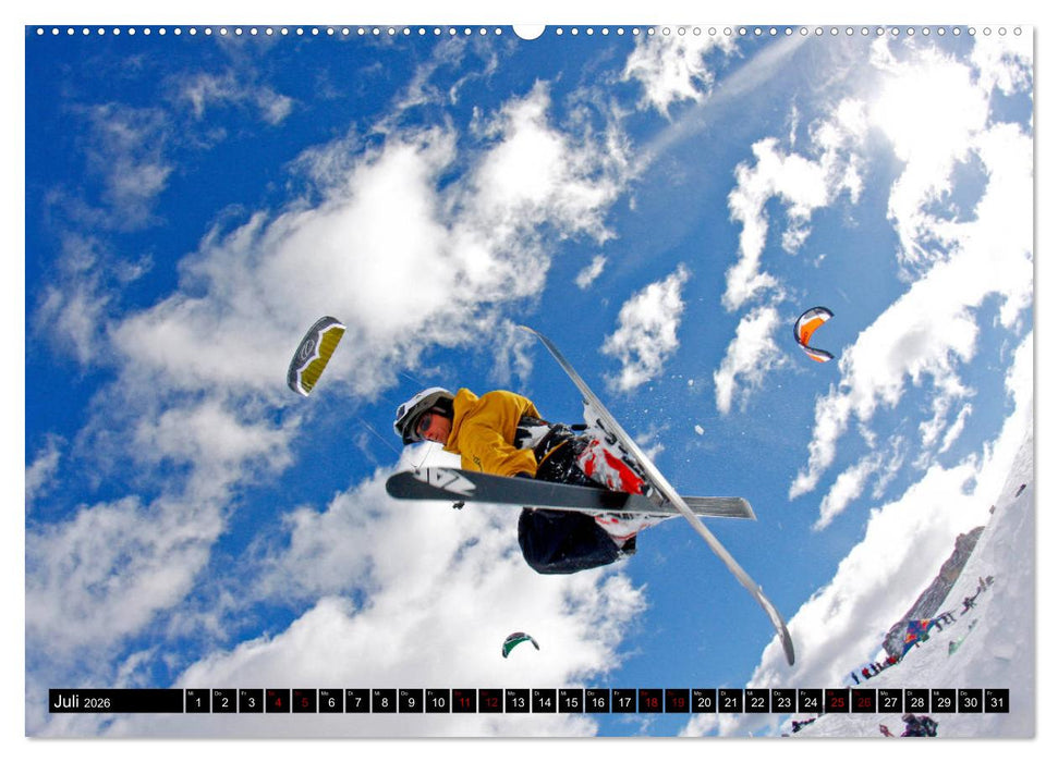 Snowkiting (CALVENDO Premium Wandkalender 2026)