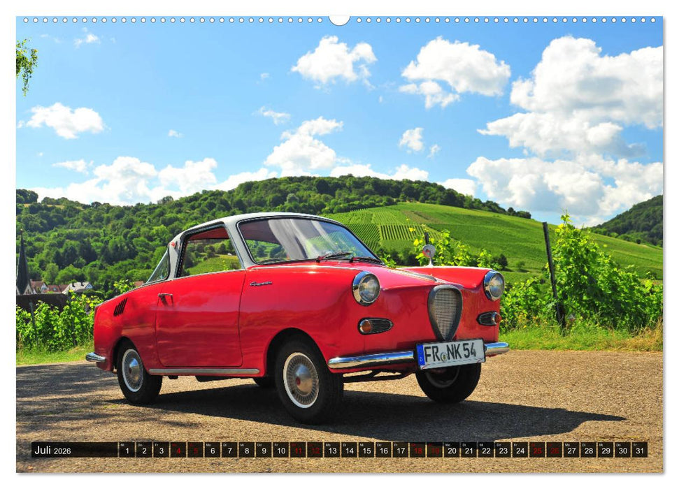 Historische Kleinwagen aus Deutschland (CALVENDO Premium Wandkalender 2026)