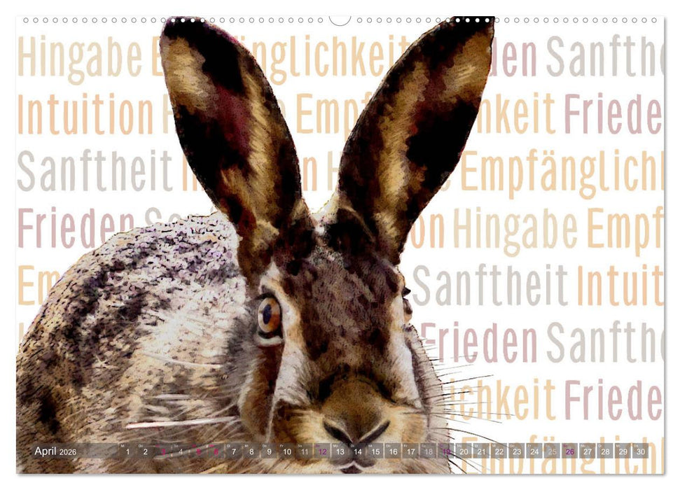 Mein wildes Krafttier und seine spirituellen Werte. (CALVENDO Premium Wandkalender 2026)