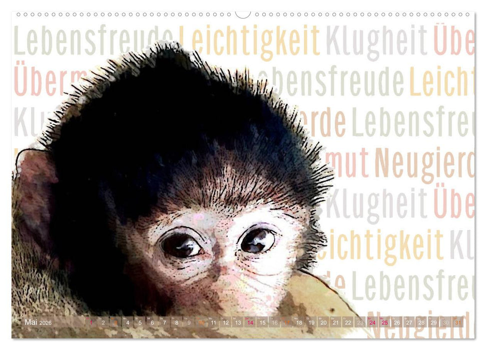 Mein wildes Krafttier und seine spirituellen Werte. (CALVENDO Premium Wandkalender 2026)