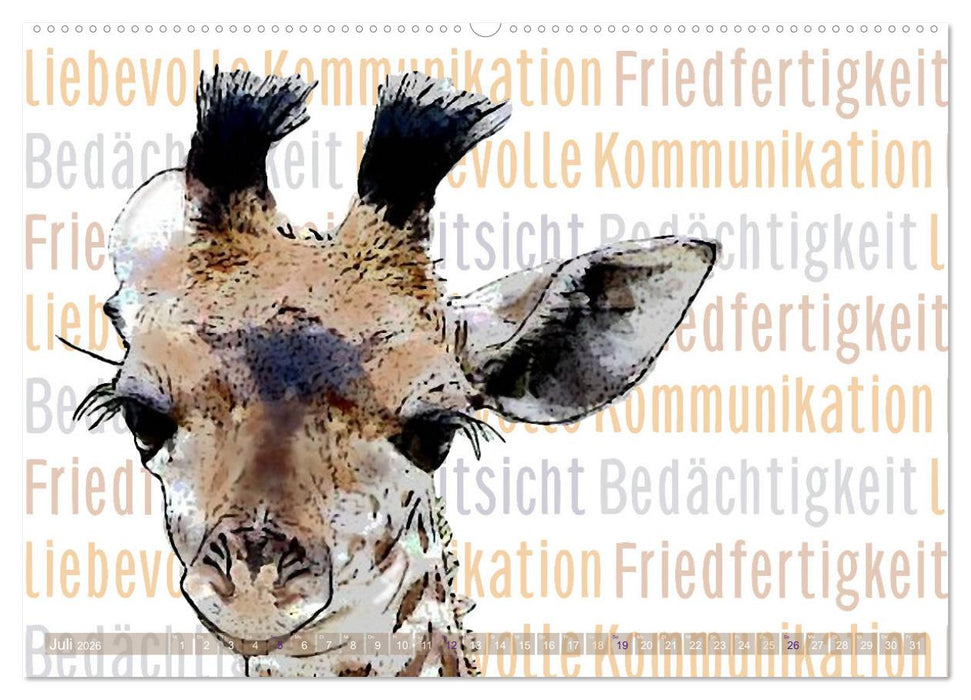 Mein wildes Krafttier und seine spirituellen Werte. (CALVENDO Premium Wandkalender 2026)