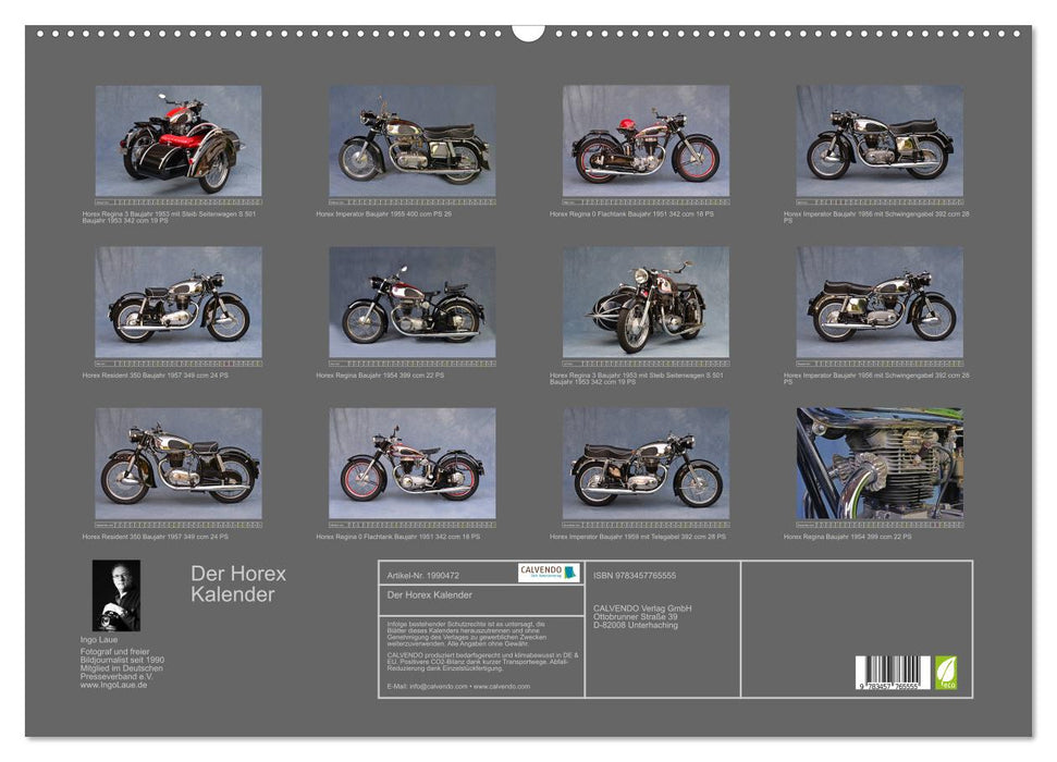 Der Horex Kalender (CALVENDO Wandkalender 2026)