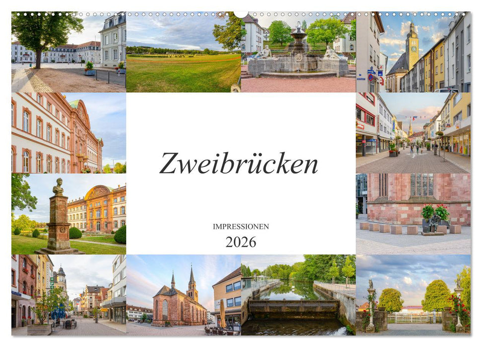 Zweibrücken Impressionen (CALVENDO Wandkalender 2026)