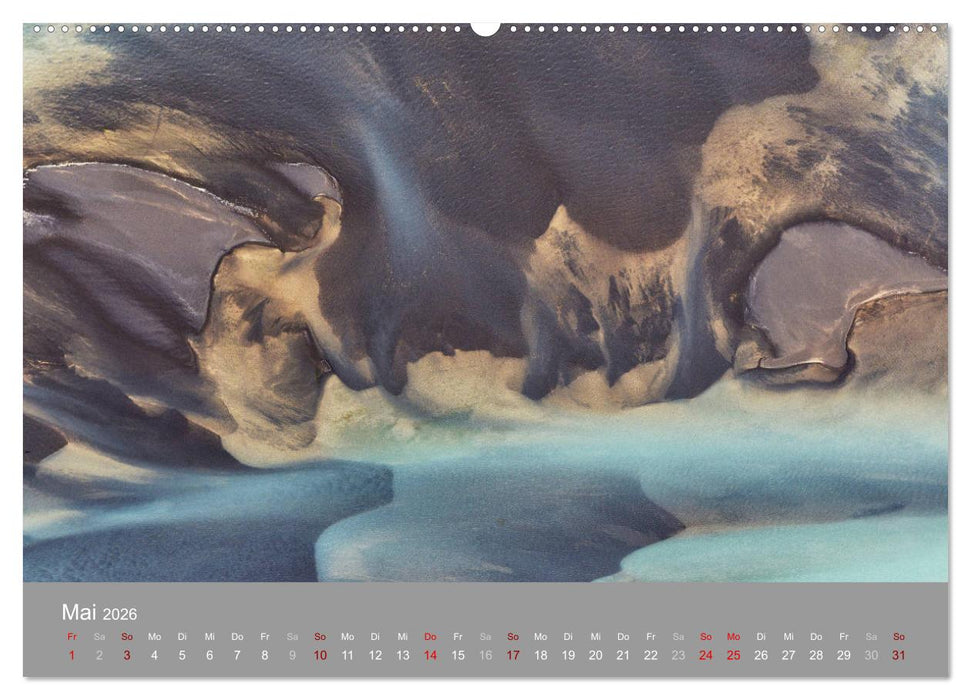 Naturkunst - Luftbilder (CALVENDO Premium Wandkalender 2026)