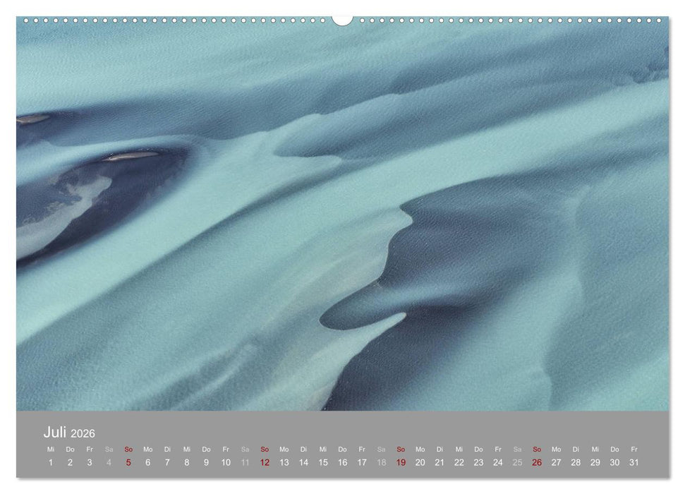 Naturkunst - Luftbilder (CALVENDO Premium Wandkalender 2026)